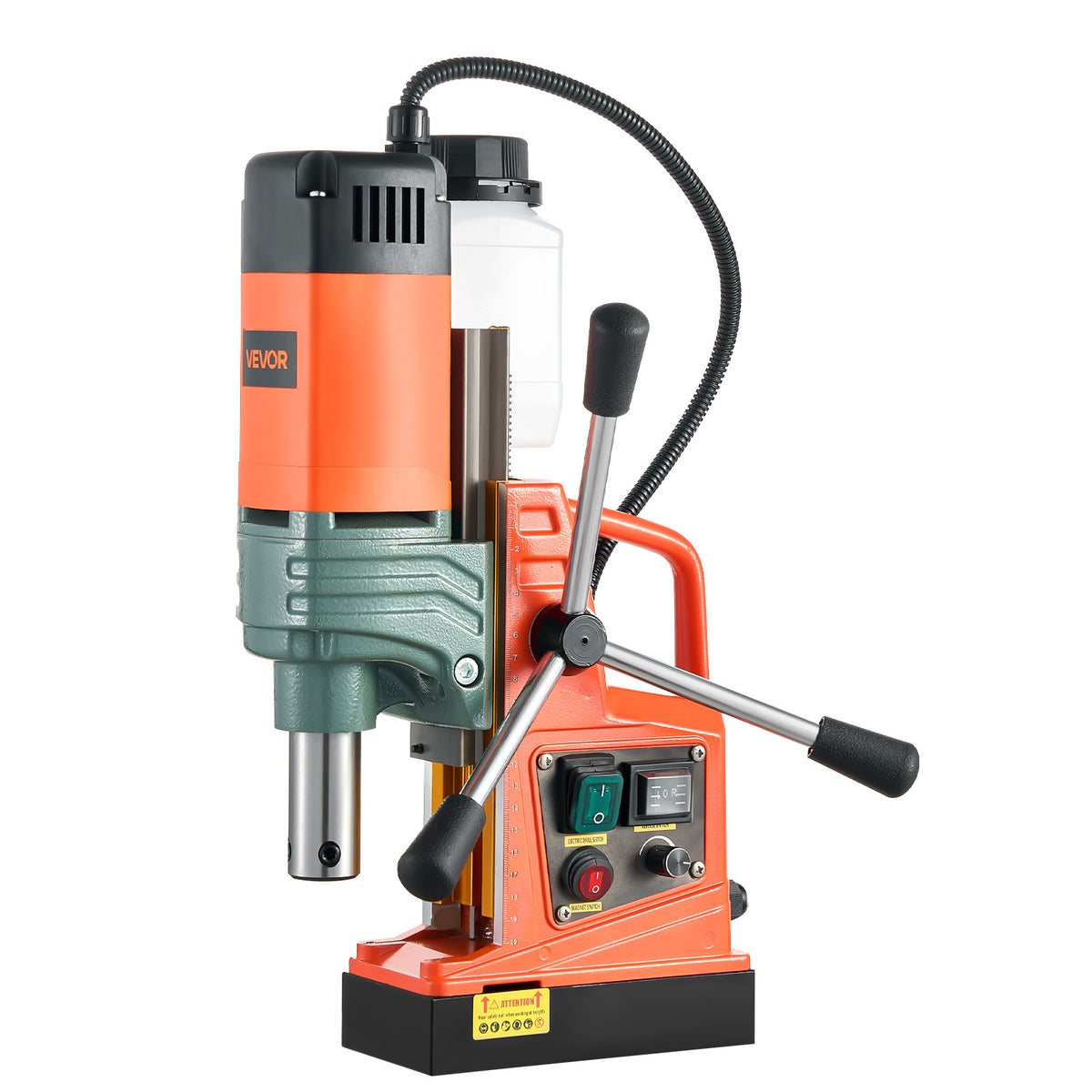 VEVOR Magnetic Drill Press with 2-Inch Coring Capacity and Variable Speed for Steel Fabrication and Jobsites