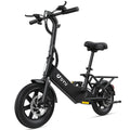 14" Electric Bike For Adults Teens, Folding Electric Bicycle, Commuter City E-Bike With 350W Peak 500W Motor And 36V 7.5Ah Battery, 3 Levels Assist, Dual Disc Brakes, Built-in Battery Max Speed 15.5MPH