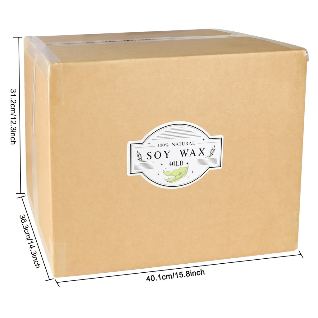 40LB Flake Soy Wax for Projects, a Natural Raw Material That Offers a Gentle And Non-Irritating Scent. Ideal for Crafting Candles, Cup Wax, And Scented Candles. Suitable for Adults, Beginners, And Teenagers, And Can Be Melted in The Microwave