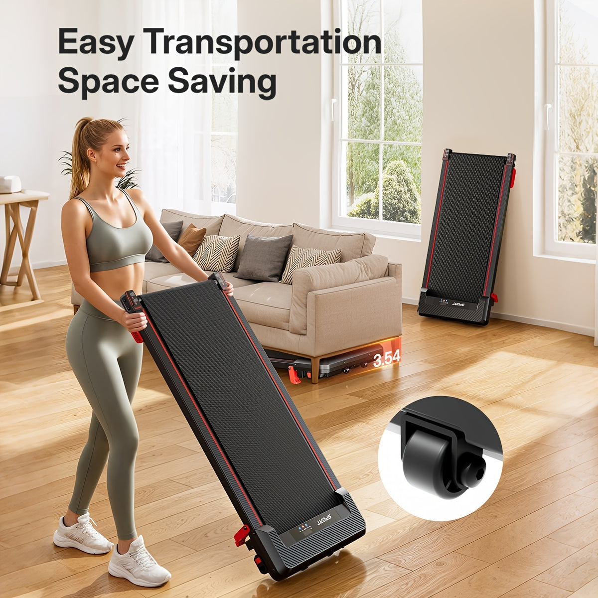 Walking Pad 4in 1 for Walking And Jogging, Under Desk Treadmill for Home Office, Portable Walking Pad Treadmill Under Desk, Desk Treadmill In LED Display, Best for Christmas, Perfect for Thanksgiving