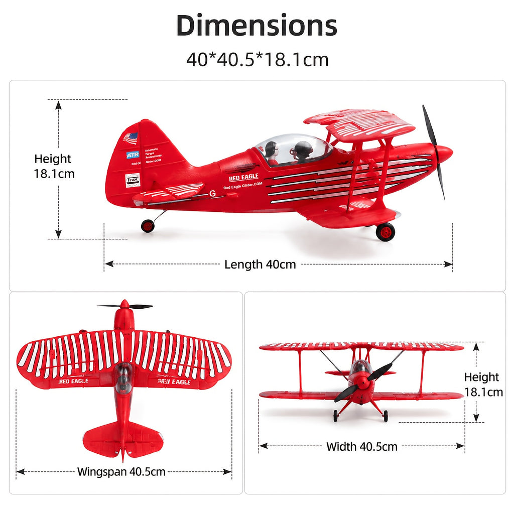 WLtoys XK A310 RC Biplane, 4CH 2.4GHz Fixed-Wing Plane, 3D/6G Mode & 6-Axis Gyro, Brushless Motor, EPP Foam, 5-7 Min Flight, RTF Outdoor Aerobatic Aircraft For Beginners Hobbyists