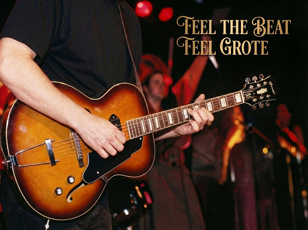 [Jazz Electric Guitar] GROTE Jazz Electric Guitar Hollow Body Chrome Hardware P90 Pickup