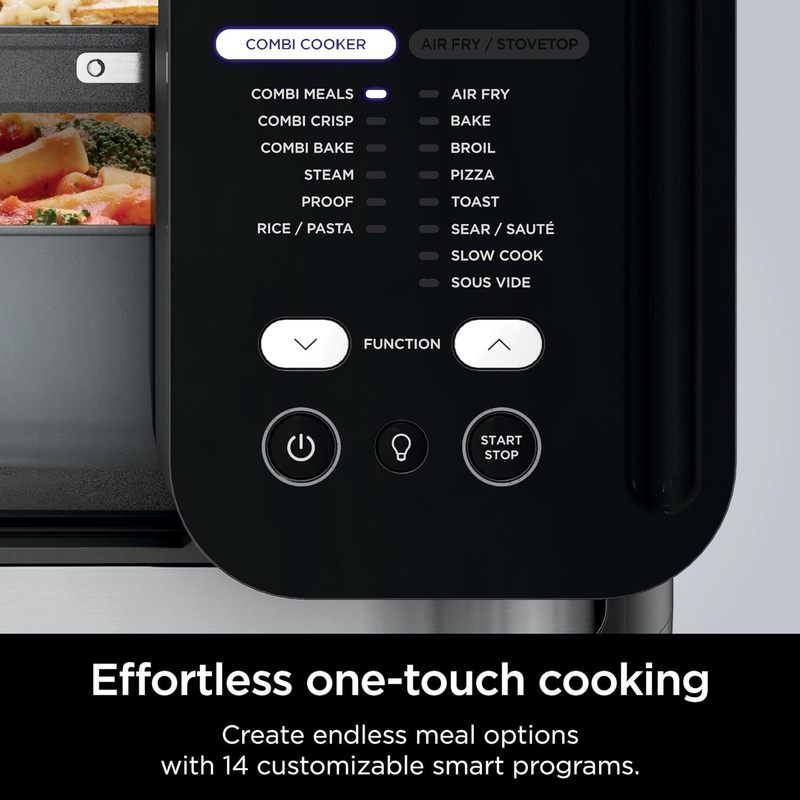 Ninja R-SFP701 14-in-1 Multicooker, Oven & Air Fryer, 15-Min Meals, 3 Accessories, Grey - Certified Refurbished