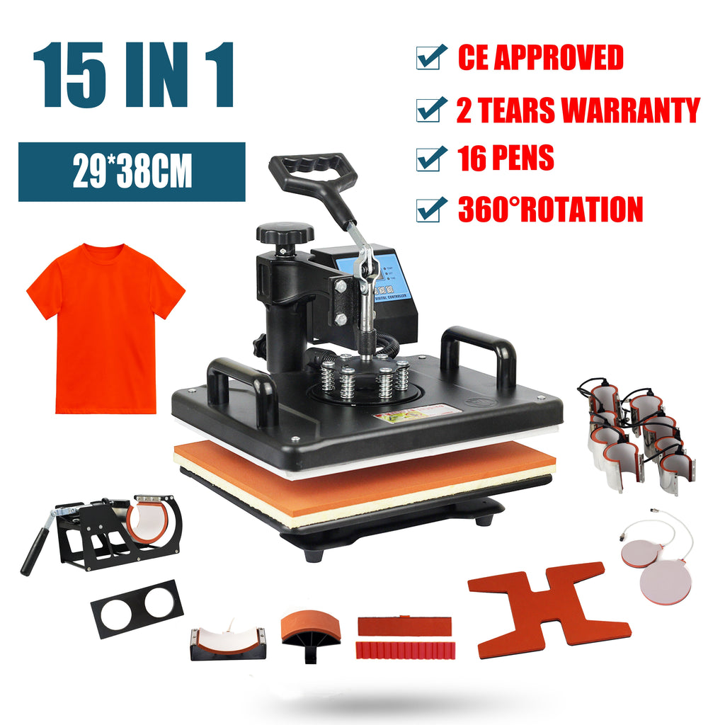 15 In 1 Heat Press Machine, Sublimation Heat Press/Heat Transfer Machine