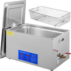 VEVOR 22L Industrial Ultrasonic Cleaner with Digital Timer&Heater 40kHz Professional Ultrasonic Cleaner 110V with Excellent Cleaning Effect for Wrench Tools Industrial Parts Mental Apparatus