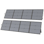 Portable Solar Panel Set — MHPOWOS 2-Piece 220W 40V Foldable Design for Power Stations, Camping and RV Use