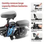Electric Bicycle Battery, 48V 15Ah, Range Of 40km, Fully Charges In 3-6 Hours, Compatible with Various Models Such As GS5/GS5/GE5, Uses High-capacity Cells, Safe And Reliable, Charger Included.
