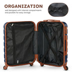 Suitcase Travel Set in 7 Pieces for Carry-On and Checked Trips Across 13 16 20 24 and 28 Inch Sizes