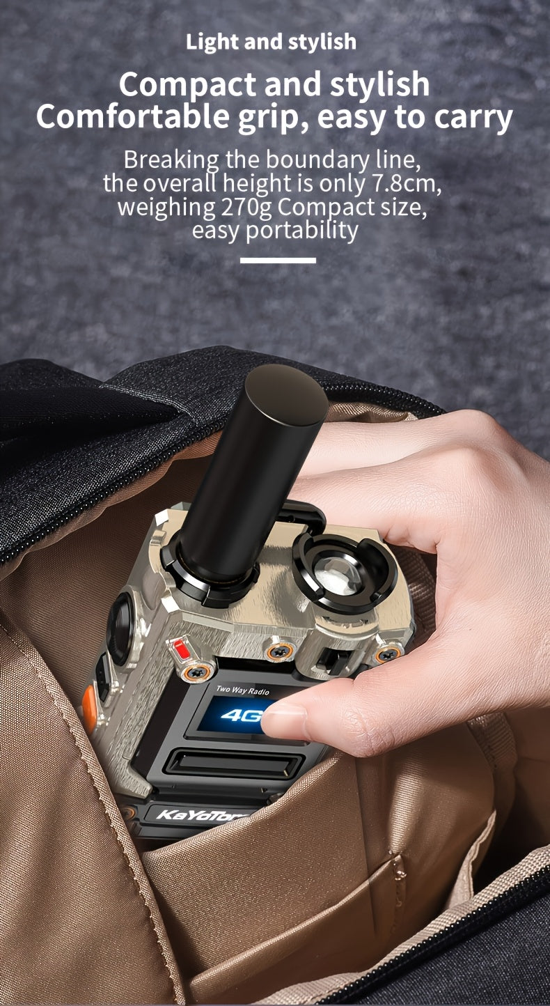 Kayotom Global Walkie-talkie with Unlimited Range 4G Two-way Radio Is Easy to Operate, Has No Monthly Fee, Long Battery Life, Is Sturdy And Durable, Dust-proof And Shock-proof, Suitable for Outdoor, Group And Remote Coordination, Has No Monthly Fee