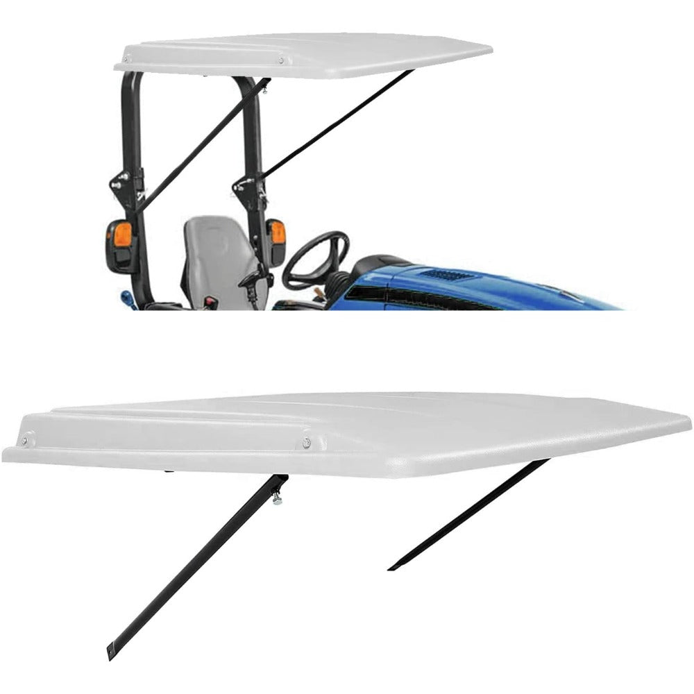 Tractor Canopy Top for John Deere Compact Utility Tractors, Removable 36 x 40-Inch Sunshade for ROPS