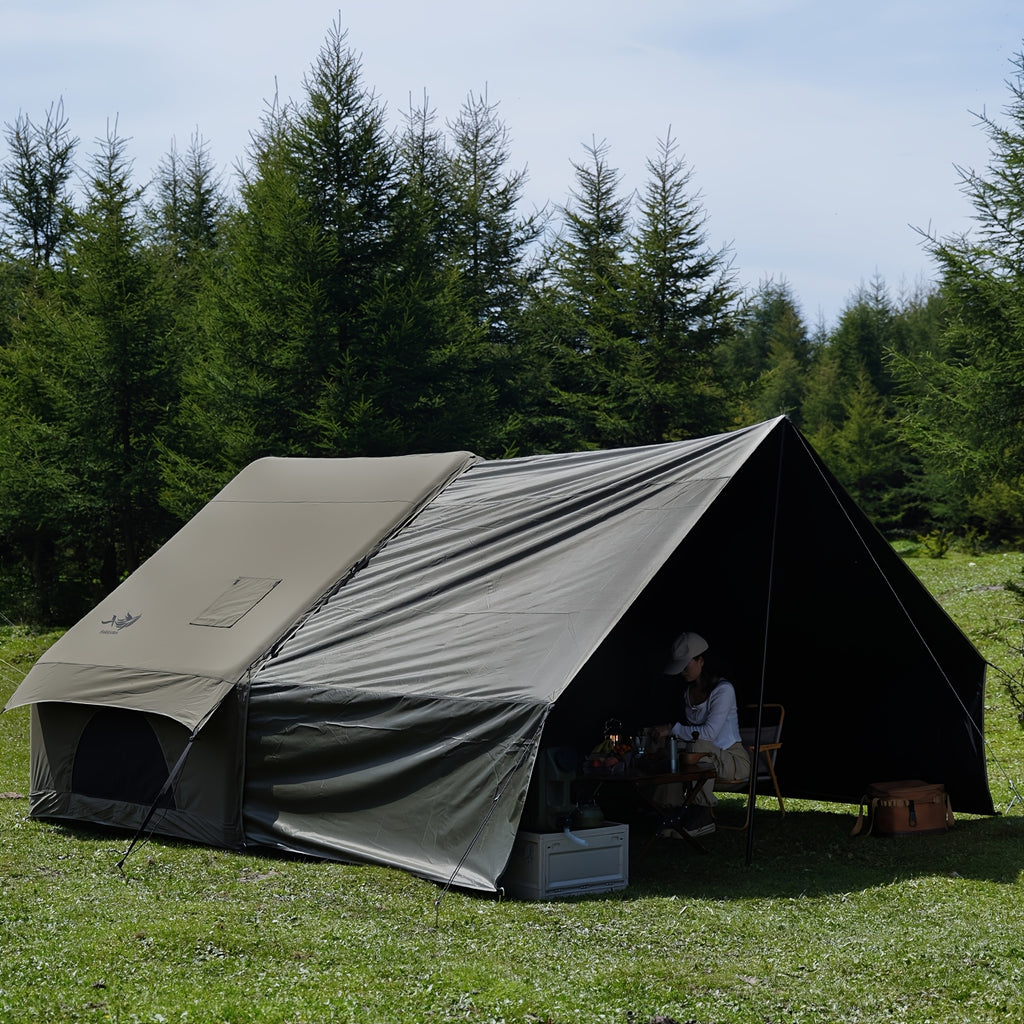 PAKICETUS Inflatable SUV Tailgate Tent with Air Pump for Quick Setup, 4-6 Person Model, Breathable Mesh for Smooth Ventilation, Windproof Oxford Fabric Inflatable Shelter, Suitable for Summer Glamping and Car Camping