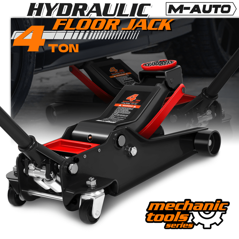 4 Ton Low Profile Hydraulic Trolley Service/Floor Jack, (8000 lbs) Capacity, Lifting Range 4.5"-20"