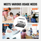 Electric Coil Binding Machine by VEVOR for Letter, A4 and A5 Documents—Punches 20 Sheets and Binds 500