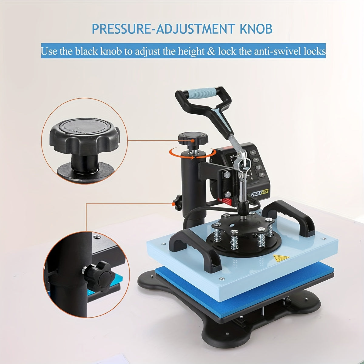 Heat Press Machine For T Shirts, Canvas Bags, 12"x10" Sublimation Shirt Heat Press Machines, 360° Swing Away Sublimation Transfer Printer Fast Heat-up, Digital Precise Temperature Control With Bell Alarm, Ovar Temp Warning
