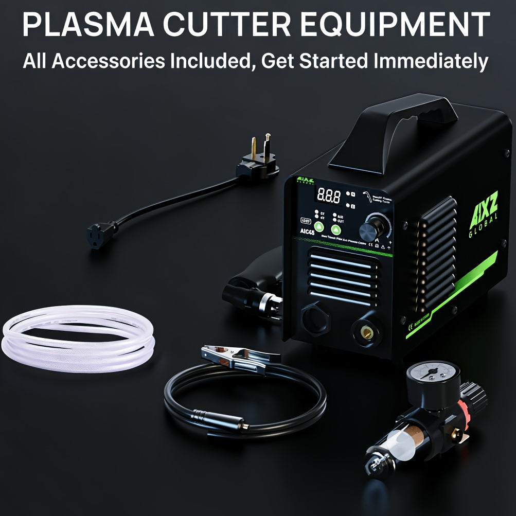 (Each Accessory Is Sold Separately) The AIXZ AIC45II Plasma Cutter Features Non-contact And Non-high-frequency Arc Ignition. It Is A 110V Digital Display Portable Metal Cutting Machine with 2T/4T Functions. The Fourth Option "supplies" Refers