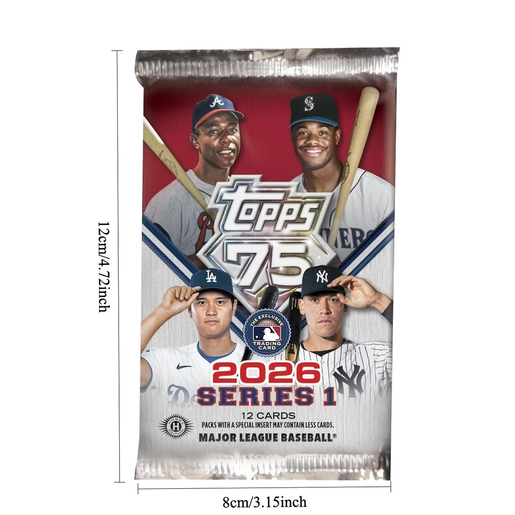2026 Bowman Baseball Trading Card Factory Sealed Mega Box +2026 Topps Series 1 Baseball Hobby Pack Bundle Pack