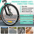 Adult Tricycle 20-Inch Cruiser Bike, Low-Step Design with Adjustable Seat and Front/Rear Baskets