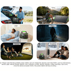 EBL 500W Power Station Portable (Peak 1000W), 519Wh Portable Power Station with PD 60W USB-C Fast Charging & Pure Sine Wave AC, Reliable Power Supply for Outdoor Camping, Home Emergency