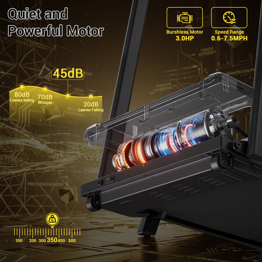 4-in-1 Treadmill with 18% Incline, Portable Treadmills for Home with Handle, Foldable Treadmills for Home and Office, 350 Lbs Weight Capacity.