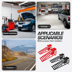 Car Ramps, 2pcs Hydraulic High-lift Service Vehicle Ramps, 5T (11050 Lbs), Car And Truck Wheel Ramps for Oil Change, with Supporting Crane, Suitable for DIY Shops And Car Beauty Shops
