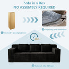 71 Inch Modern Modular Sofa, No Wooden Frame, Living Room Sofa, No Assembly Required, Comfortable Soft Cushion, Suitable For Living Room, Bedroom, Apartment