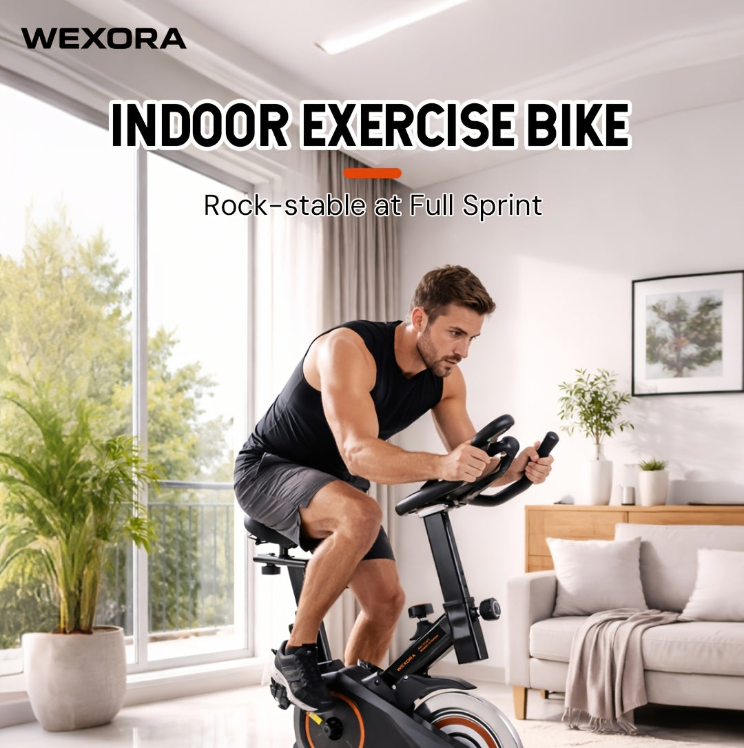 1pc Heavy-Duty Magnetic Bike for Home Gym - Adjustable Magnetic & Belt Drive System, Quiet Indoor Cycling Bike with Magnetic Brakes, Suitable for Home Gyms, Rehabilitation Training, for Home Fitness Equipment, Christmas Gifts