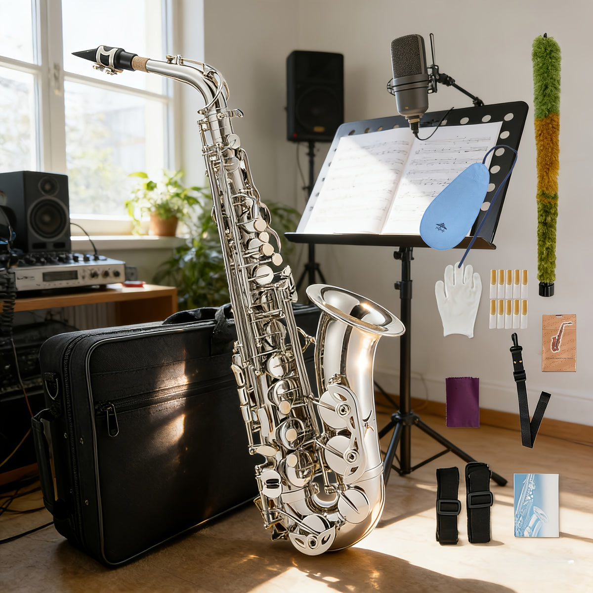 Alto & Soprano Saxophone by WUQIMUSC — Handcrafted Brass Design, Multiple Finishes and Complete Starter Kit