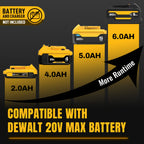 1700/2100 Ft-Lbs Cordless Impact Wrench, 3/4 Inch Electric Impact Gun, Compatible with Dewalt 20V MAX Battery, Brushless Constant High Torque Impact Driver with 3 Speed, Tool Solely (No Battery Included)