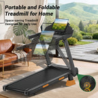 4-in-1 17% Incline Folding Treadmill for Home, 3.0HP Quiet Motor, 300 Lbs Capacity, 7-Layer Shock Absorption with Handrails