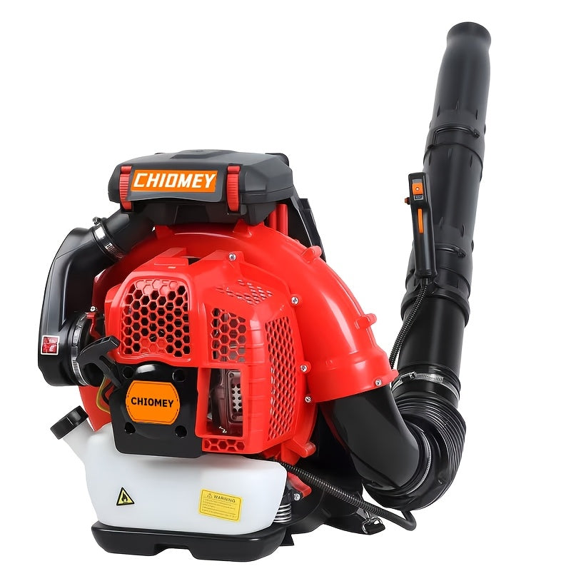 80cc 900 CFM High-speed Airflow Lawn Blower, Air-cooled Gasoline Backpack-style Lawn Blower, Snow Blower, for Efficient Lawn And Debris Cleaning. Ergonomic And Low-vibration, Cruise Control, Ideal for Year-round Backyard Maintenance.