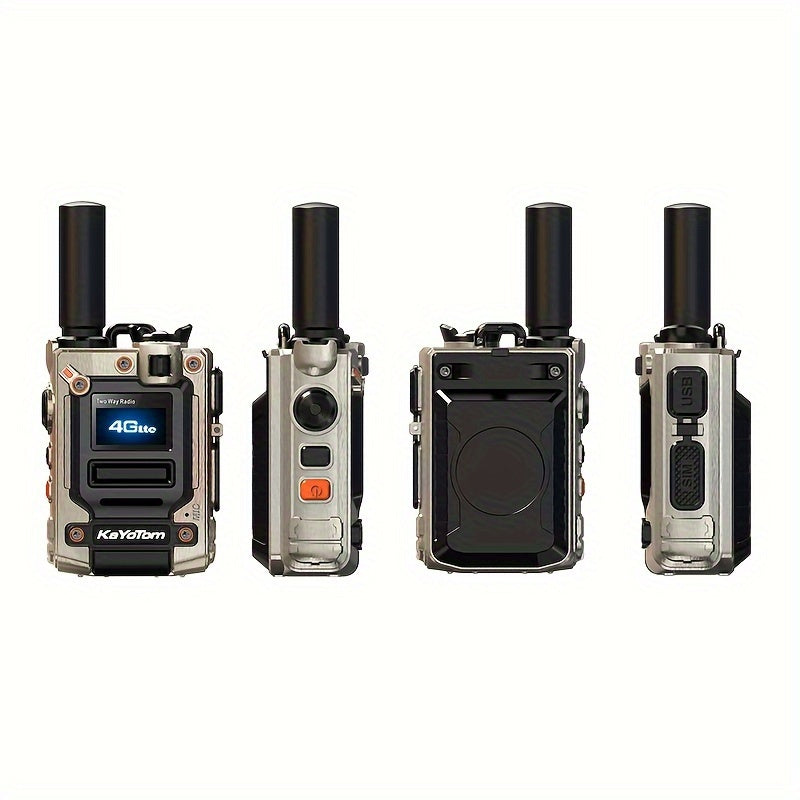 Kayotom Global Walkie-talkie with Unlimited Range 4G Two-way Radio Is Easy to Operate, Has No Monthly Fee, Long Battery Life, Is Sturdy And Durable, Dust-proof And Shock-proof, Suitable for Outdoor, Group And Remote Coordination, Has No Monthly Fee