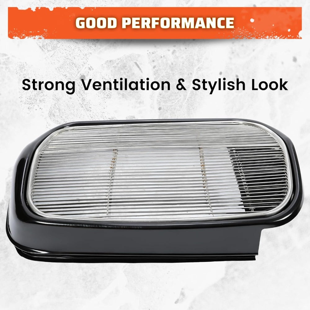 Front Grille Shell Insert Compatible with Ford 1932 Models Model B/BB / 18 Polished Stainless Steel (Without Crank Hole)