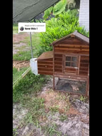 80" Wooden Chicken Coop with Nesting Box & Removable Tray – Spacious Outdoor Poultry Hutch for Chickens, Ducks, and Small Animals, Perfect for Backyard Farming