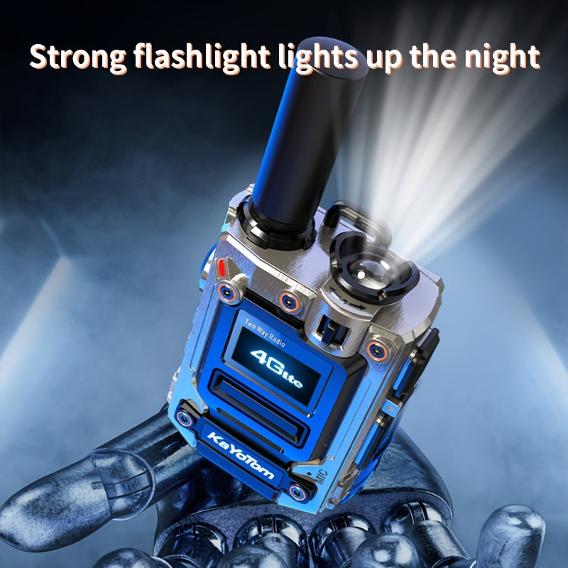 Kayotom Global Walkie-talkie with Unlimited Range 4G Two-way Radio Is Easy to Operate, Has No Monthly Fee, Long Battery Life, Is Sturdy And Durable, Dust-proof And Shock-proof, Suitable for Outdoor, Group And Remote Coordination, Has No Monthly Fee