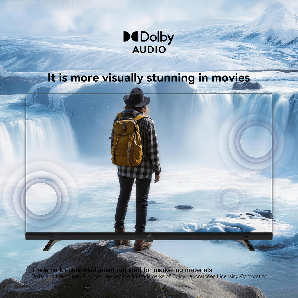 FPD 40-inch Smart TV, Google TV, Full HD, with Built-in Google Play and Chromecast, HDR 10, Audio, Voice Remote Control, Live Streaming TV, Palette Series, US40GFS, 2025 Model