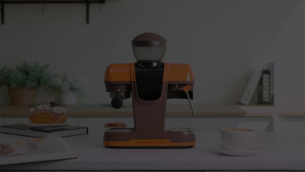 Italian Espresso Machine with 19-Bar Pressure and Conical Burr Grinder for Cappuccinos and Lattes