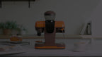 Italian Espresso Machine with 19-Bar Pressure and Conical Burr Grinder for Cappuccinos and Lattes