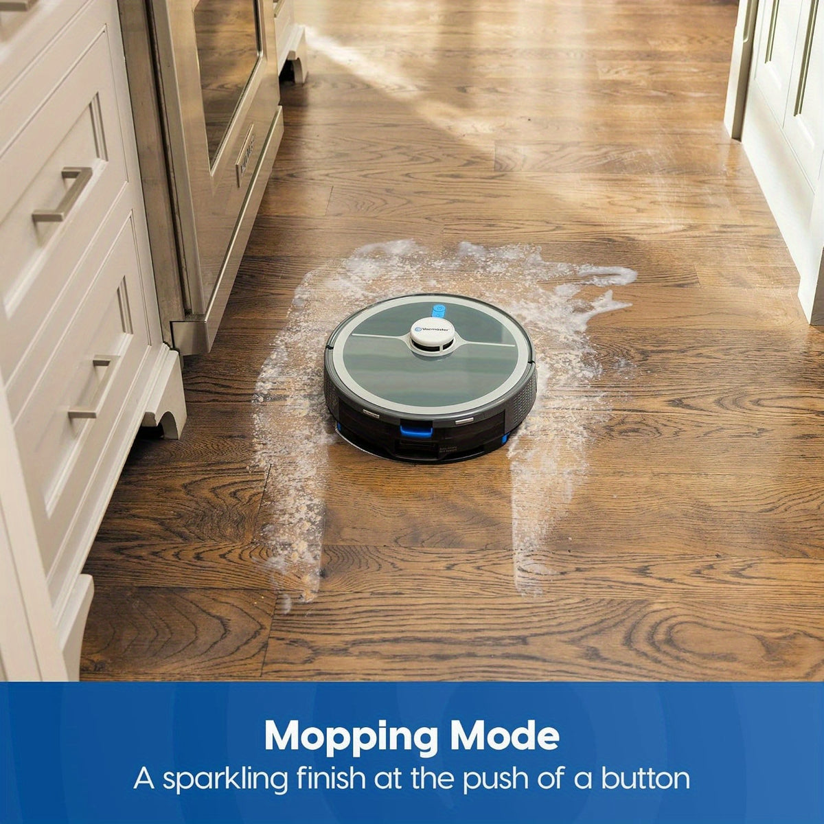 Vacmaster 3-in-1 Robotic Vacuum Cleaner and Mop Combo Pet Companion with Self-Empty Station for 45 Days, LiDAR Navigation, 3000Pa Strong Suction, Multi-Floor Mapping for Homes with Pets, Carpet & Hard Floors