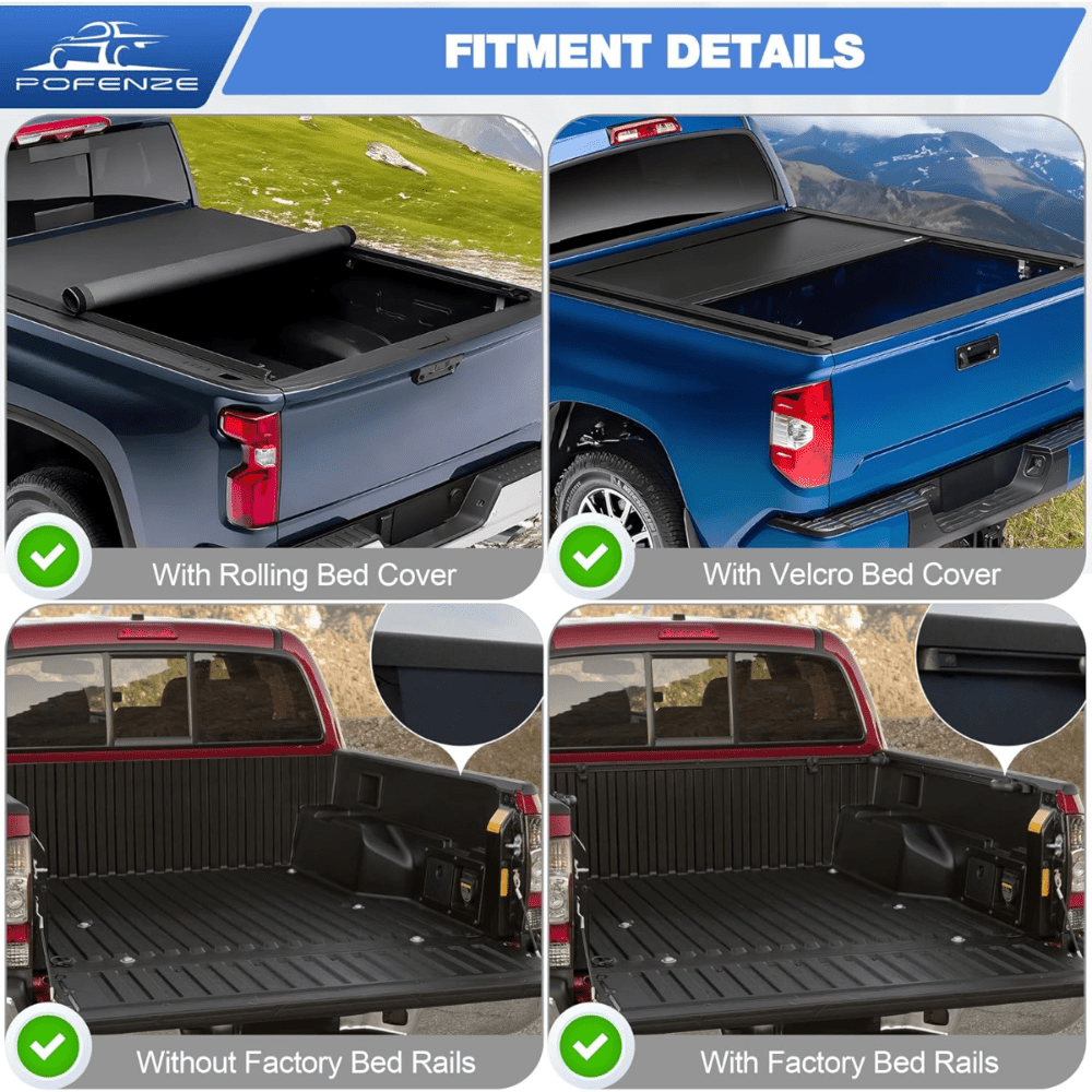Truck Bed Sport Bar and Adjustable Cargo Basket for Full-Size F150 / Ram / Silverado / Tundra / Sierra / Titan