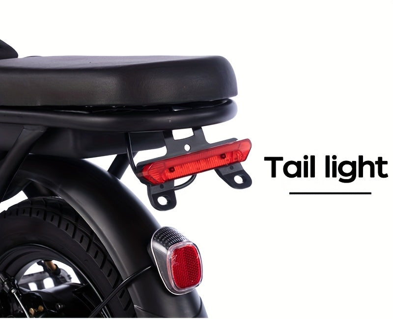 14 Inch Foldable Electric Bicycle,, 330 Pound Load-bearing Capacity, Max Speed Of 19MPH, 48V Lithium Battery, Range Of Approximately 18-28 Miles, Portable Folding Design, Outdoor Cycling Exercise, Urban Commuting Travel, Adult Gifts