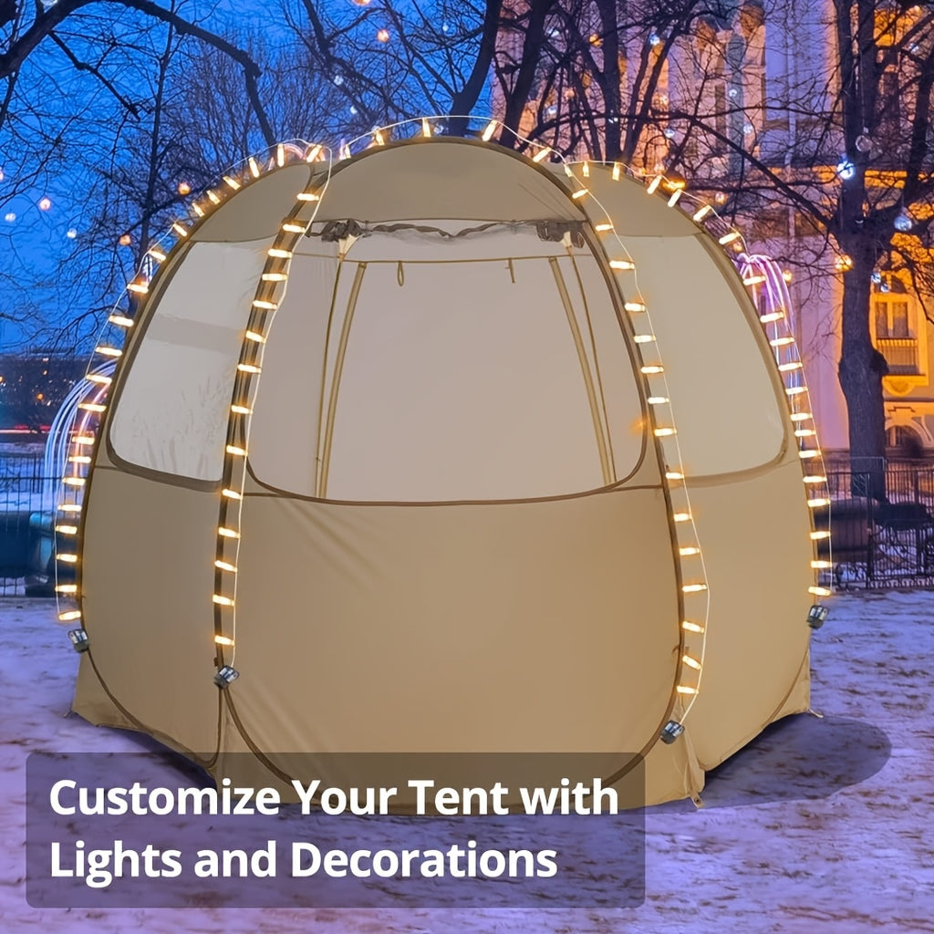 Pop Up Canopy Tent - Vendor Booth Event Tent - Pop Up Canopy for Commercial Activity - Camping Gazebos - Beige
