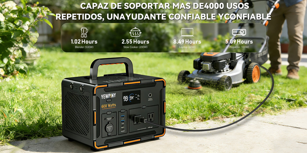 [Portable, Fast Charging] 300W/600W YEWPINY Portable Power Station, Featuring Fast Charging, 259Wh/599.4Wh Lithium-Ion Battery Solar Generator, 17,500mAh/27,000mAh High-Capacity Lithium-Ion Battery, Ideal for Home Use, Outdoor Trips, Camping, Hunting, and