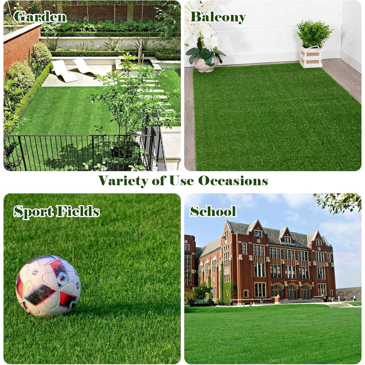 6Ft X 25Ft Artificial Grass 150 Sq Ft, 0.7 Inch Pile Height Multi-Purpose Synthetic Turf with Grass Installation Tools for Garden, Patio, Balcony, Decor, Indoor And Outdoor Use
