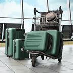 Nested Hardside Luggage Set in Purple, 4 Piece - TSA Compliant
