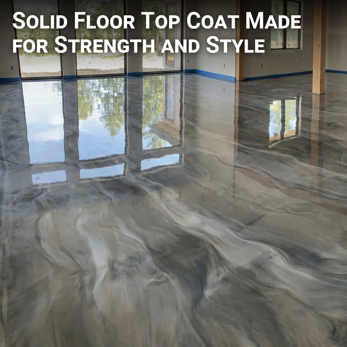 2:1 Top Coat Epoxy Resin for Floor Coating, Sealing and Protecting Concrete, Stone and Coated Floors 3 Gallon Pack