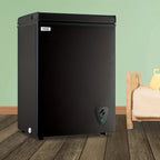[Small Deep Freezer] WANAI Chest Freezer Small Deep Freezer 3.8 Cu.Ft Freestanding Top Door Freezer Adjustable 7 Thermostats And Removable Basket Open Garage Basement Apartment Kitchen Business