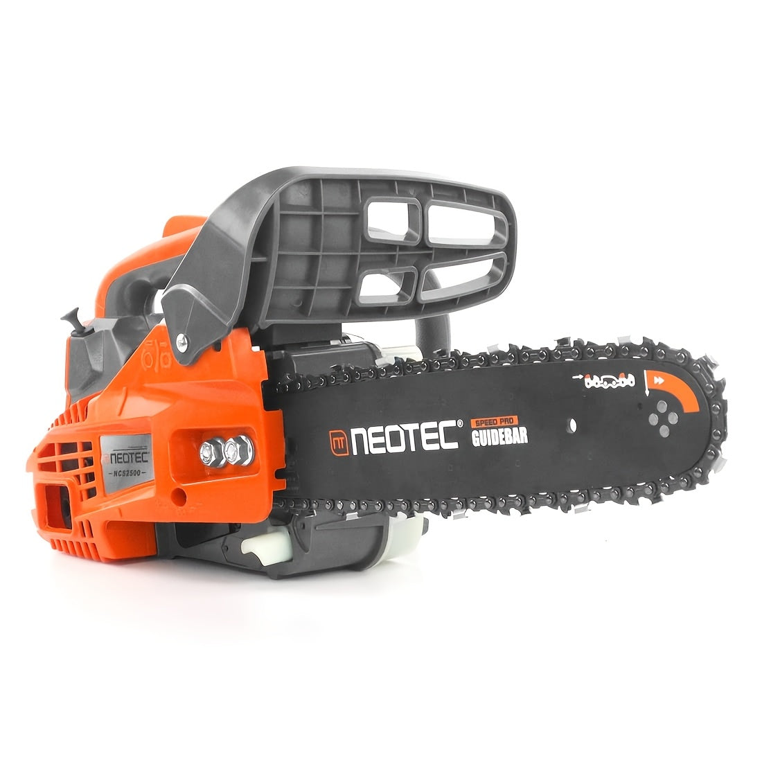 NEO-TEC 12'' Top Handle Gas Chainsaw, 2-Stroke 25.4cc Portable Chain Saws for Trees Gas Powered Wood Cutting