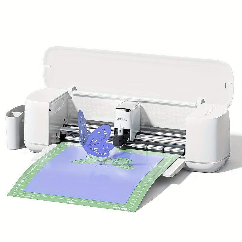HTVRONT Loklik 2 Cutting Machine for Paper Craft, Embossing - 5X Force Cuts 100+ Materials, AI Drawing Function, Create Handmade Cards And 3D Wall Art
