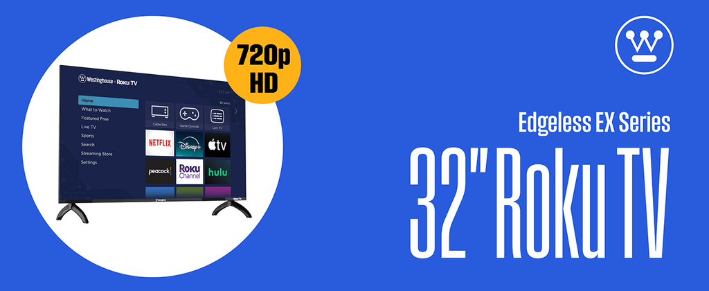 Westinghouse 32 inch HD Smart Roku TV Dolby Audio Voice control
