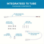 6pcs/lot T8 8ft Integrated LED Tube Light Bulbs 6000K, 120W 8Foot 96 Inch LED Shop Light Fixtures, V Shaped 4 Row Bulbs 2835 LED Chips, 14400lm High Brightness, for Warehouse Ceiling Garage Office Factory, AC 85-277V